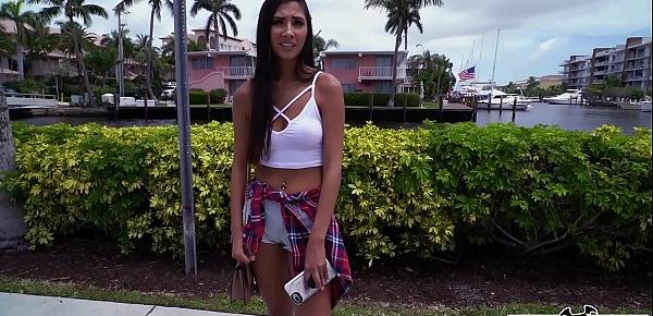  BANGBROS - The Bang Bus Interviews Newbie Gianna Dior On The Streets Of Miami!